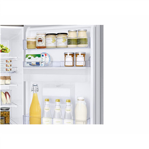 Samsung SmartThings AI Energy, No Frost, 341 L, augstums 186 cm, sudraba - Ledusskapis