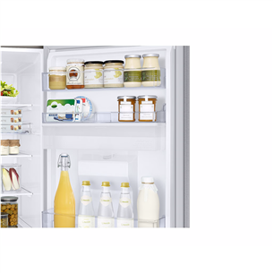 Samsung SmartThings AI Energy, No Frost, 341 L, augstums 186 cm, sudraba - Ledusskapis