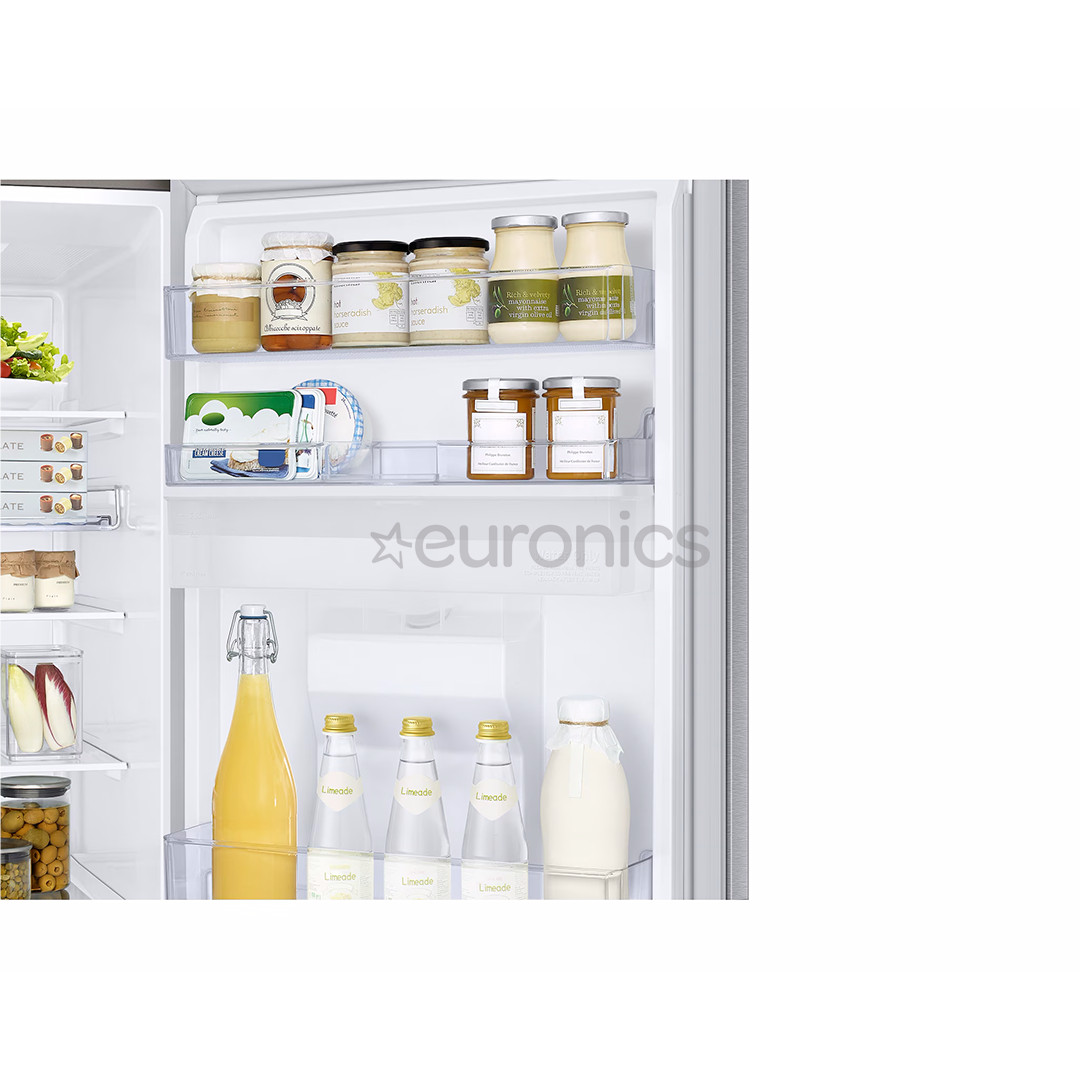 Samsung SmartThings AI Energy, No Frost, 341 L, augstums 186 cm, sudraba - Ledusskapis