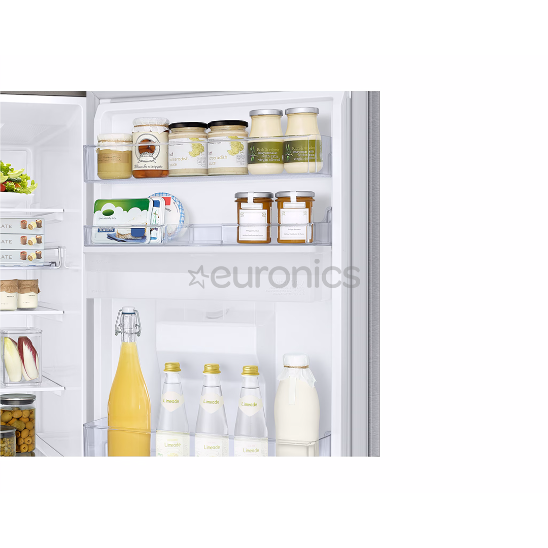 Samsung SmartThings AI Energy, No Frost, 341 L, augstums 186 cm, sudraba - Ledusskapis