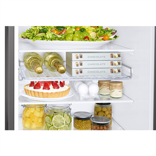 Samsung SmartThings AI Energy, No Frost, 341 L, augstums 186 cm, sudraba - Ledusskapis