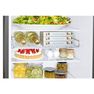 Samsung SmartThings AI Energy, No Frost, 341 L, augstums 186 cm, sudraba - Ledusskapis