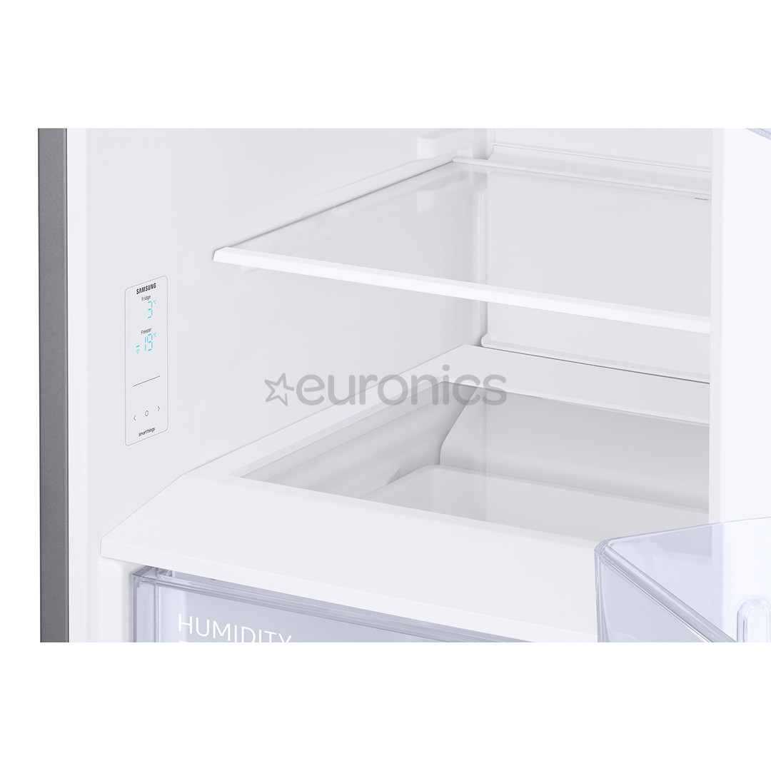 Samsung SmartThings AI Energy, No Frost, 341 L, augstums 186 cm, sudraba - Ledusskapis