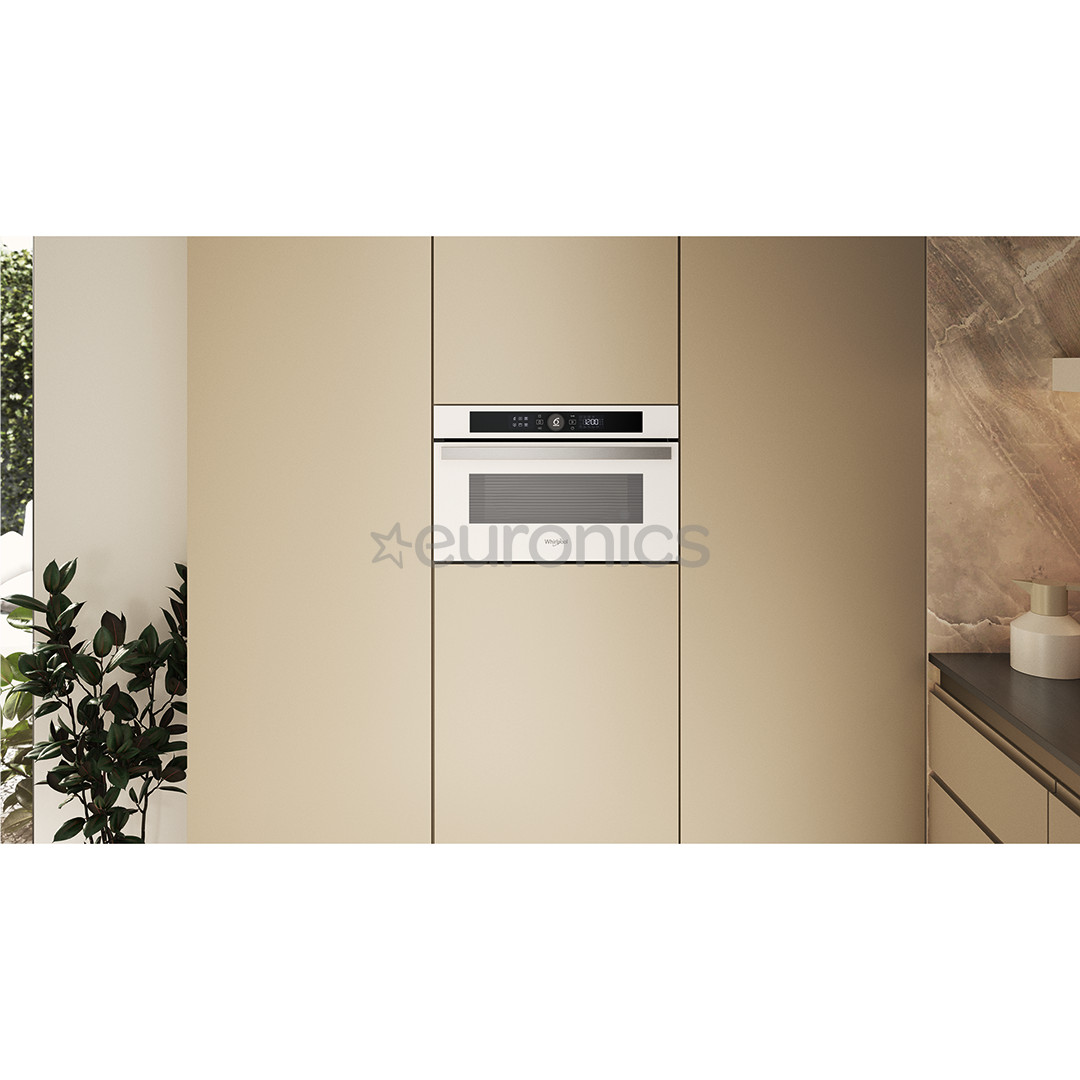 Whirlpool, 31 L, 1000 W, white - Built-in microwave oven with grill