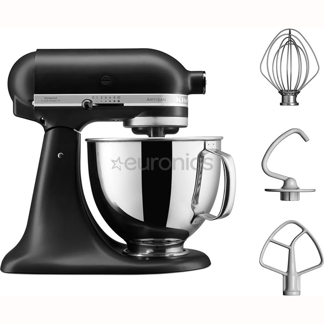 KitchenAid Artisan, 4.8 л, матовый черный - Настольный миксер