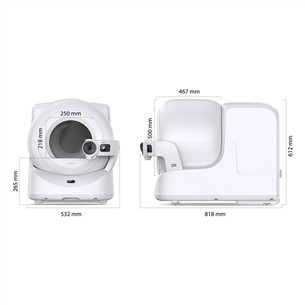 Petkit Purobot Ultra, balta - Automātiskā kaķu tualete