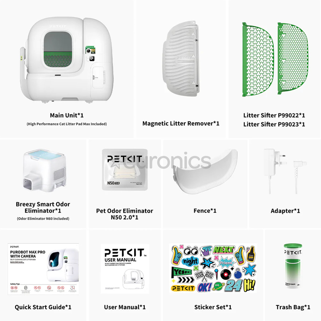 Petkit Purobot Max Pro, balta - Automātiskā kaķu tualete