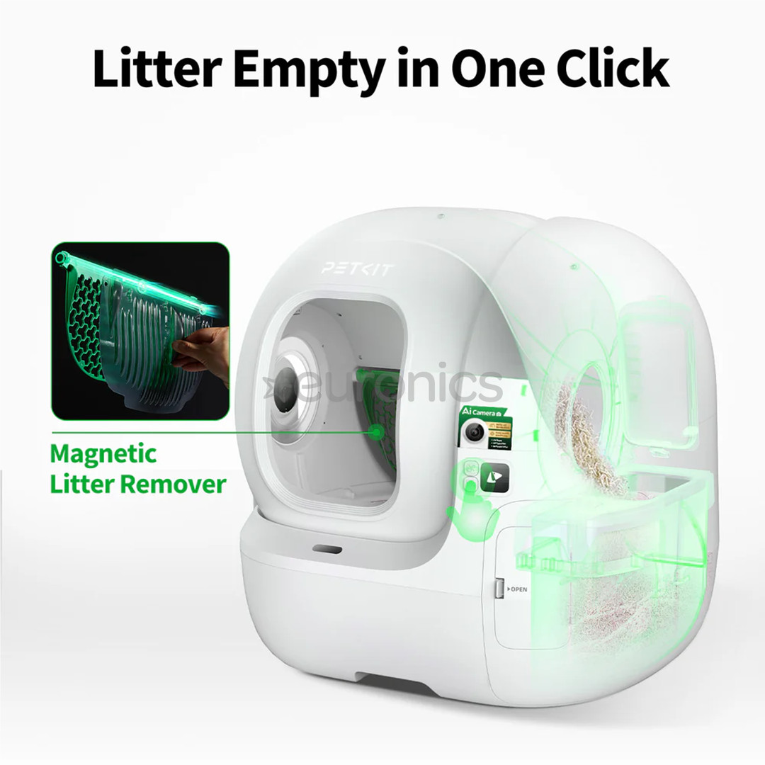 Petkit Purobot Max Pro, balta - Automātiskā kaķu tualete