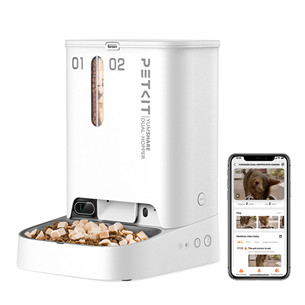 Petkit YumShare Dual-hopper, balta - Automātiskā mājdzīvnieku barotava ar kameru P591