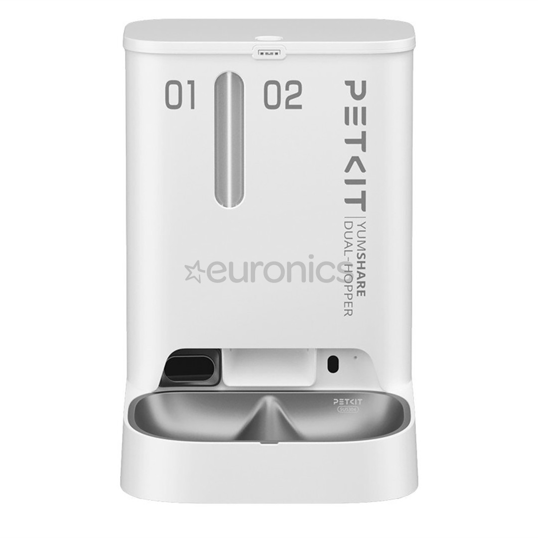 Petkit YumShare Dual-hopper, белый - Автоматическая кормушка для домашних животных с камерой