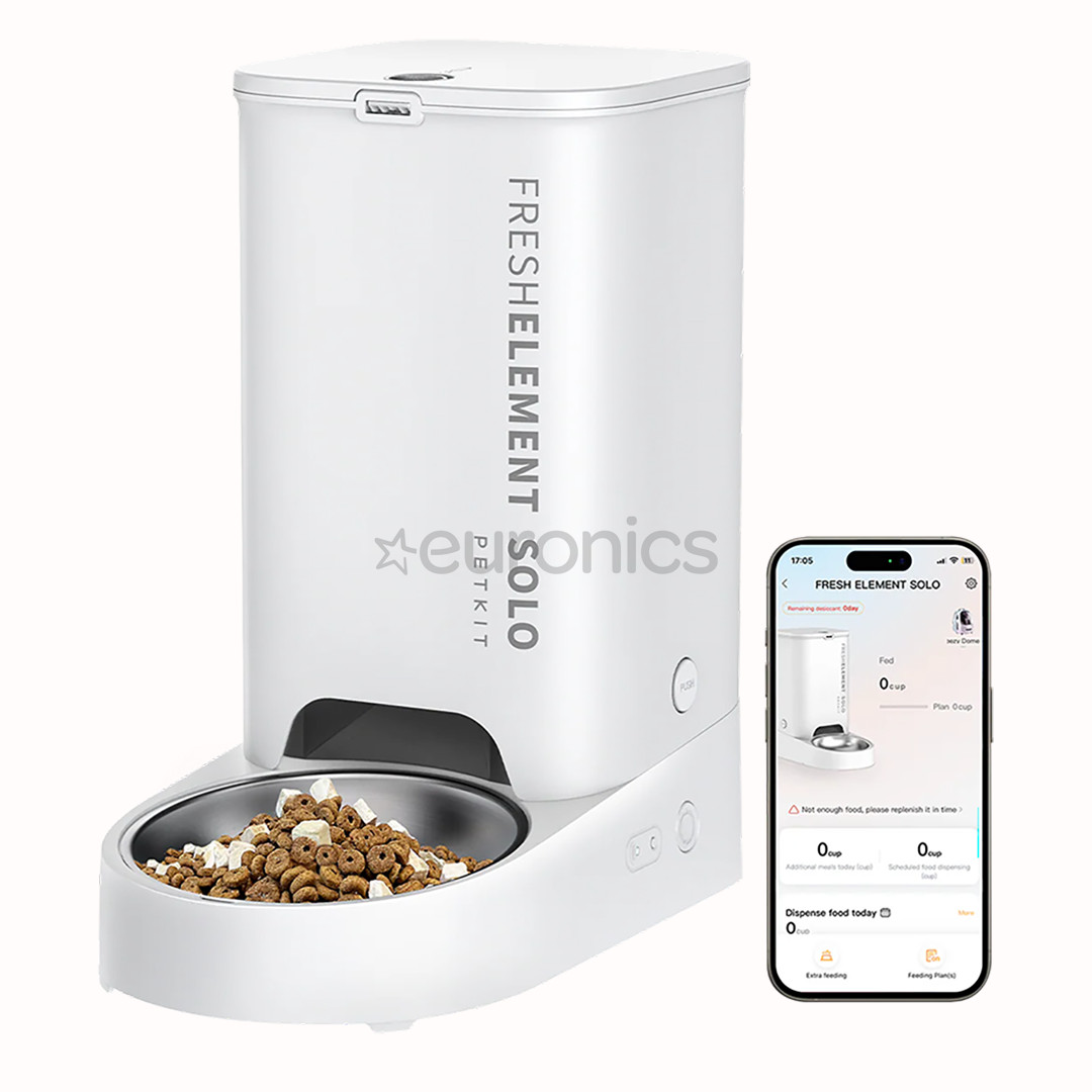 Petkit Fresh Element Solo, белый - Автоматическая кормушка для домашних животных