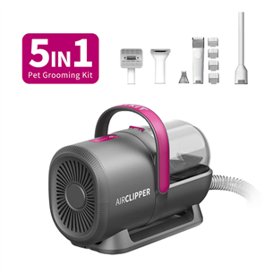 Petkit FurWaker 5 в 1 (AirClipper), функция вакуума, белый/серый - Набор для ухода за домашними животными LM4
