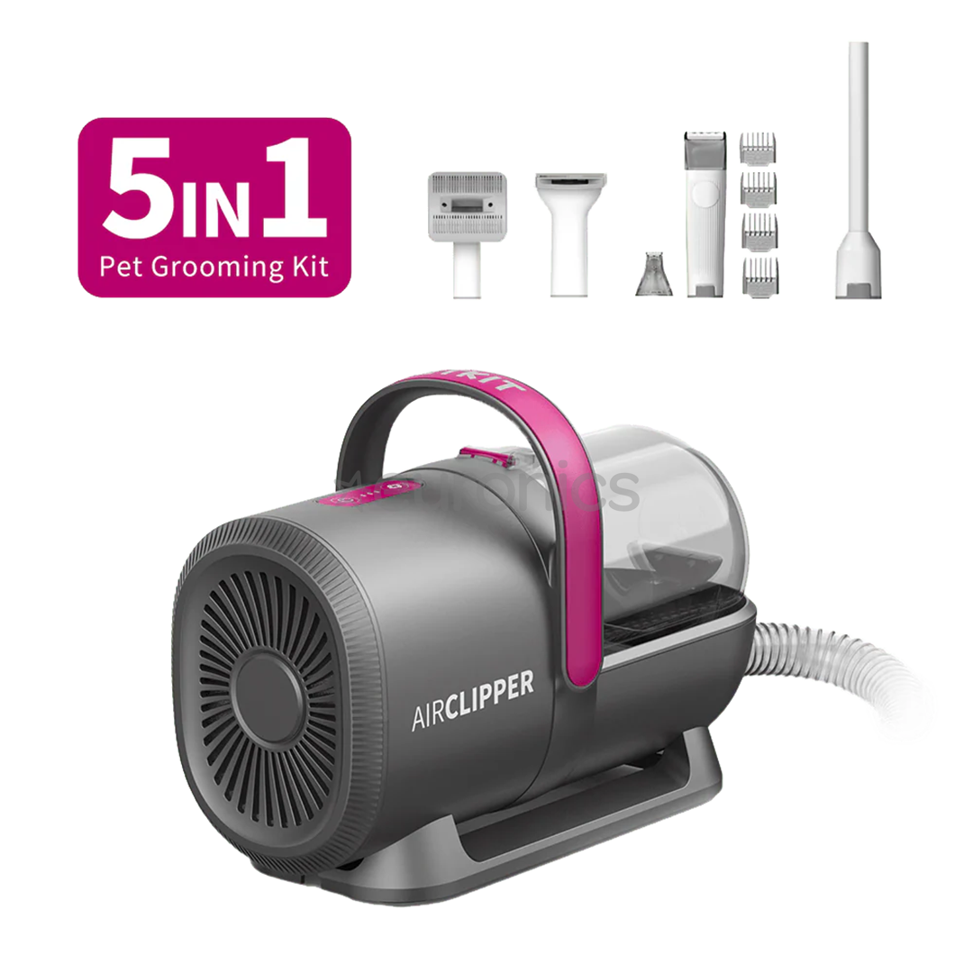 Petkit FurWaker 5 в 1 (AirClipper), функция вакуума, белый/серый - Набор для ухода за домашними животными