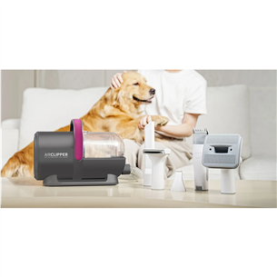 Petkit FurWaker 5 в 1 (AirClipper), функция вакуума, белый/серый - Набор для ухода за домашними животными