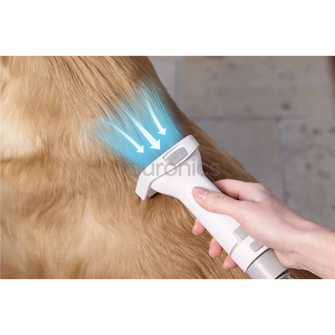 Petkit FurWaker 5 в 1 (AirClipper), функция вакуума, белый/серый - Набор для ухода за домашними животными