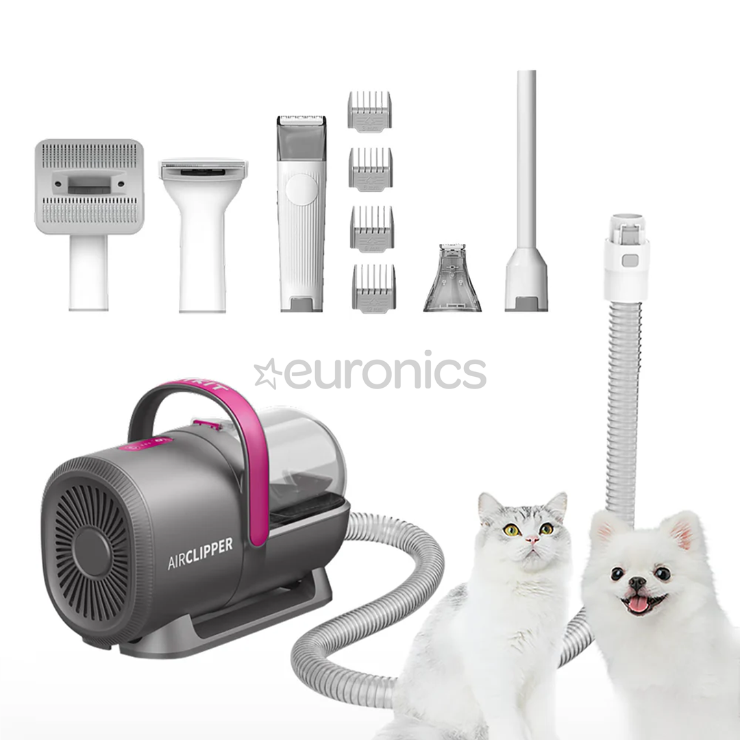 Petkit FurWaker 5 в 1 (AirClipper), функция вакуума, белый/серый - Набор для ухода за домашними животными