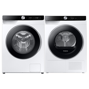 Samsung, 9 kg + 9 kg - Veļas mazgājamā mašīna + veļas žāvētājs WW90DG6U85LKU+DV90DG