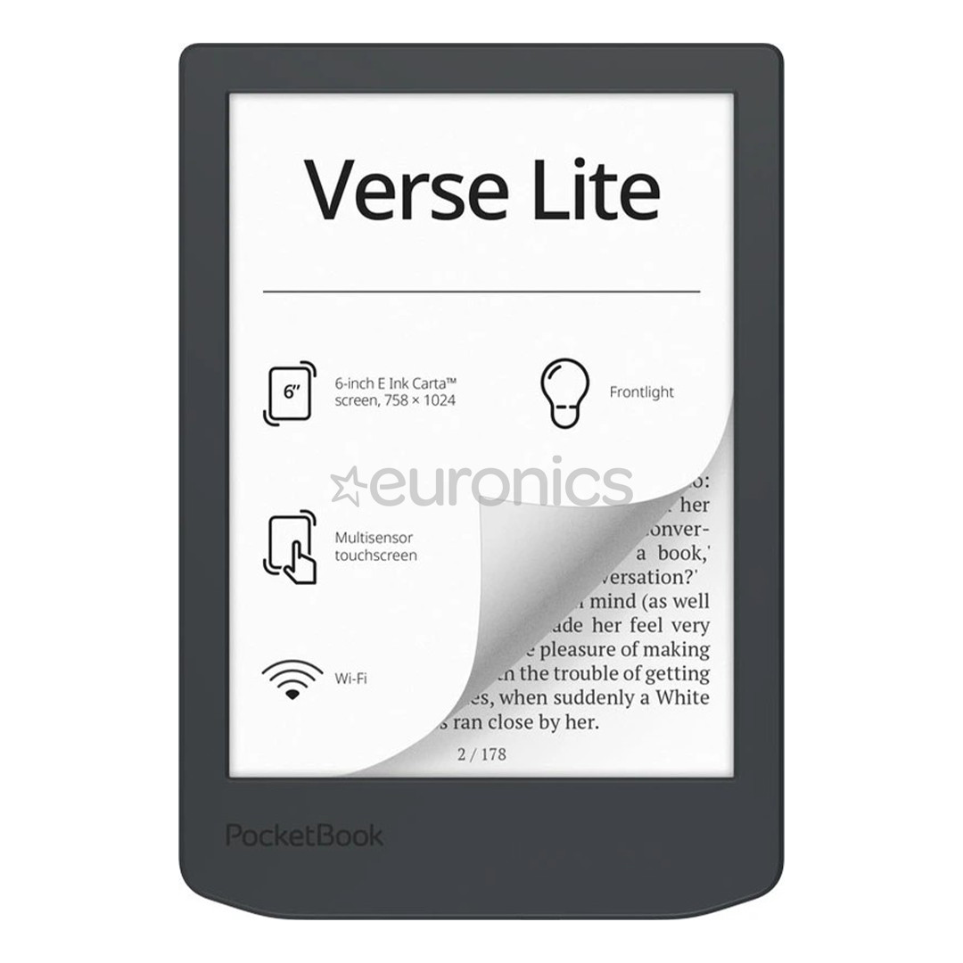 PocketBook 619 Verse Lite, 6'', темно-серый - Электронная книга