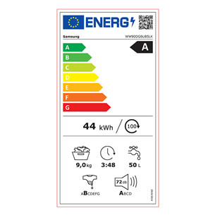 Samsung, 9 kg + 9 kg - Veļas mazgājamā mašīna + veļas žāvētājs
