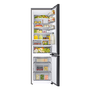 Samsung BeSpoke, 390 L, augstums 203 cm, 390 L, bēša - Ledusskapis