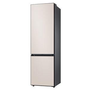 Samsung BeSpoke, 390 L, augstums 203 cm, 390 L, bēša - Ledusskapis