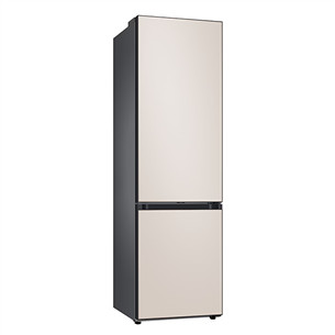 Samsung BeSpoke, 390 L, augstums 203 cm, 390 L, bēša - Ledusskapis
