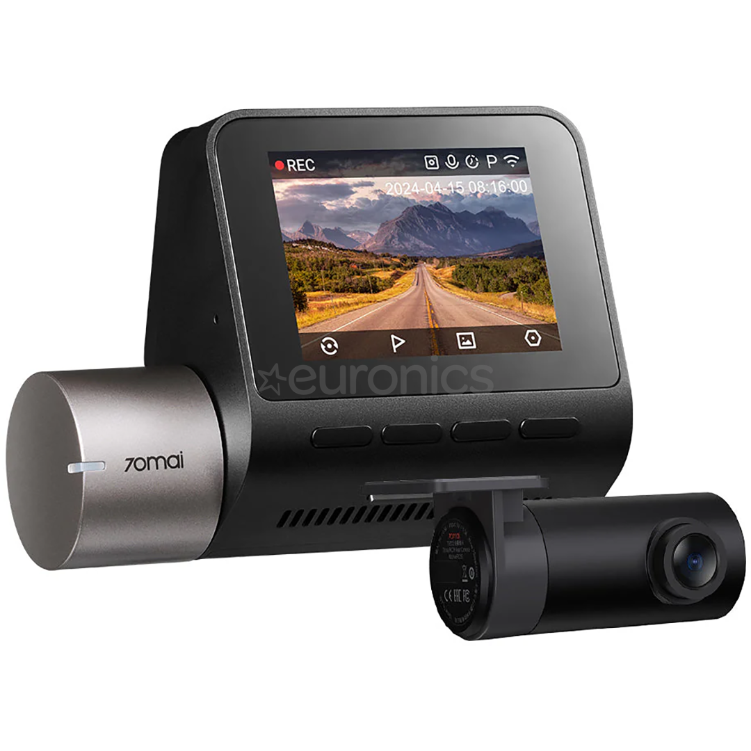 70mai Dash Cam A510 and RC11 Rear Cam, melna - Videoreģistrators