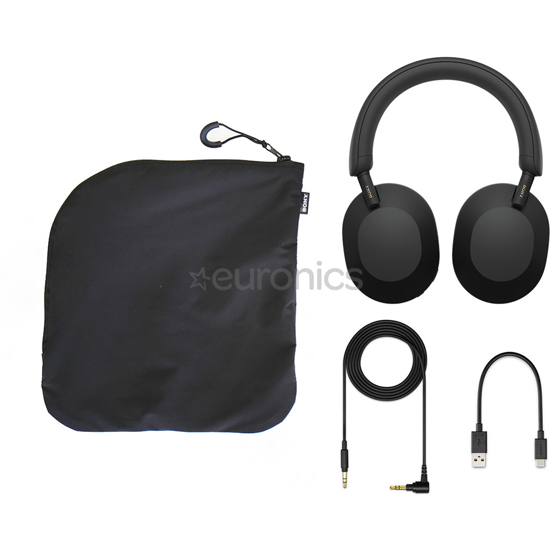 Sony WH-1000XM5 SA, melna - Bezvadu austiņas