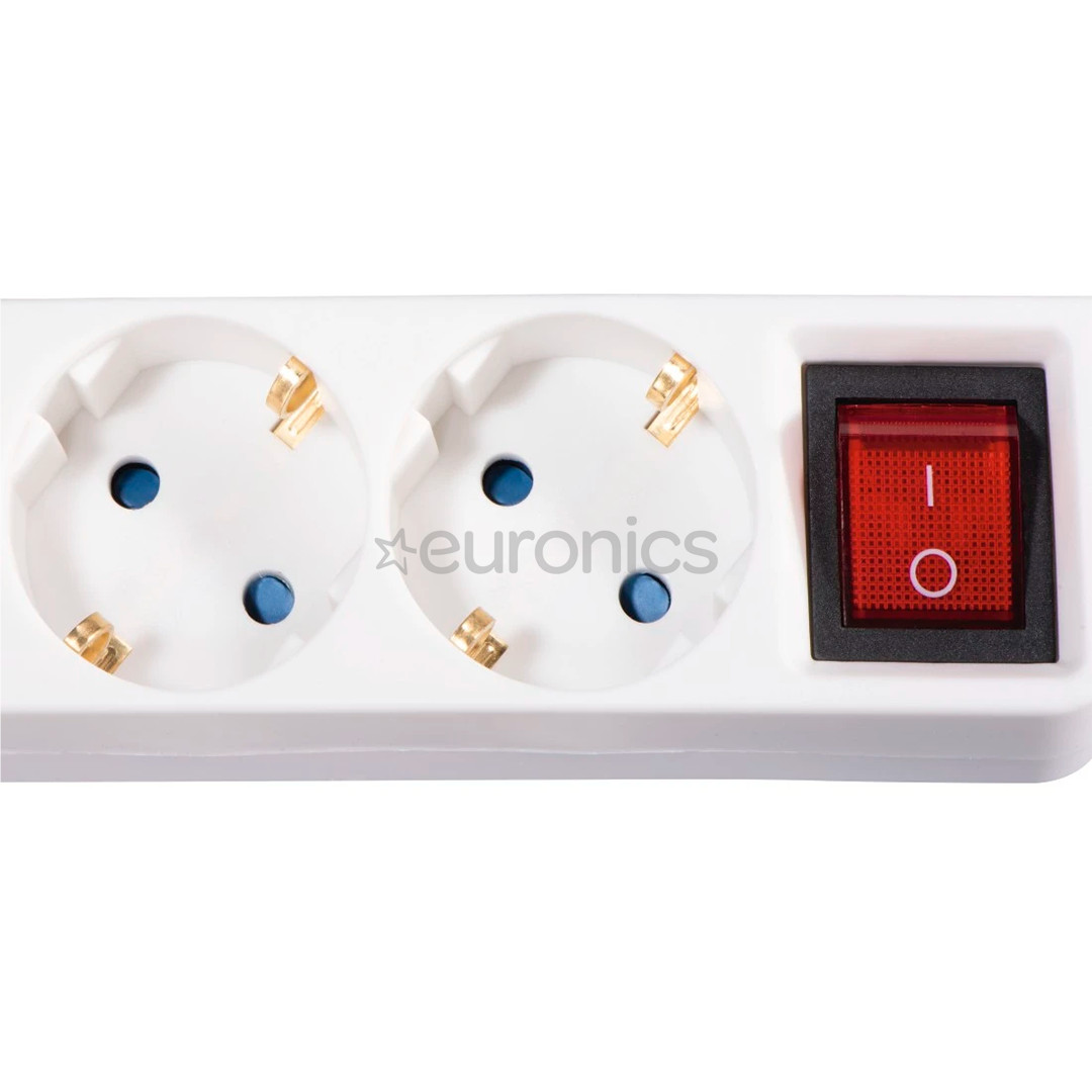 Hama Power Strip, 3-way, 1,4 m, balta - Pagarinātājs