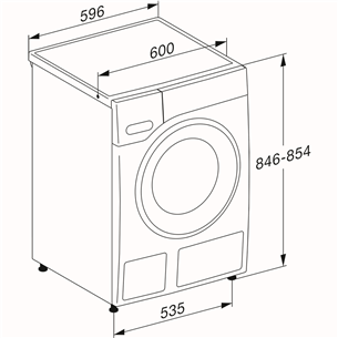Miele W1 PowerWash, 10 kg, depth 64.3 cm, 1400 rpm - Front load washing machine
