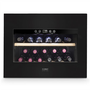 Caso WineDeluxe E 18, 18 бутылок, высота 46 см, черный - Интегрируемый винный шкаф 07710