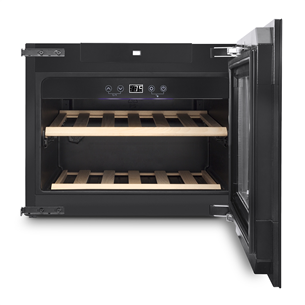 Caso WineDeluxe E 18, 18 bottles, height 46 cm, black - Built-in wine cooler