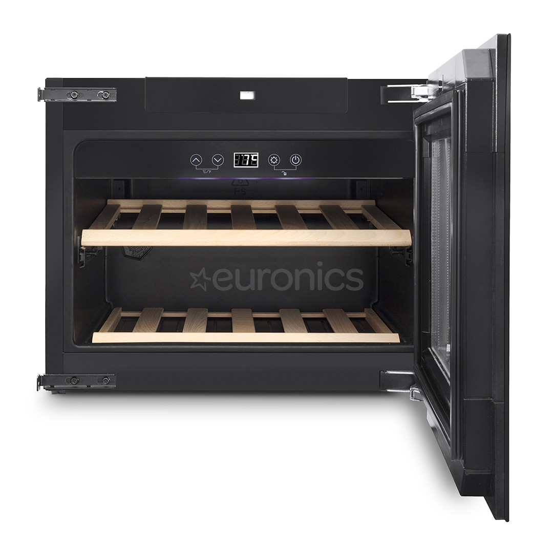 Caso WineDeluxe E 18, 18 бутылок, высота 46 см, черный - Интегрируемый винный шкаф