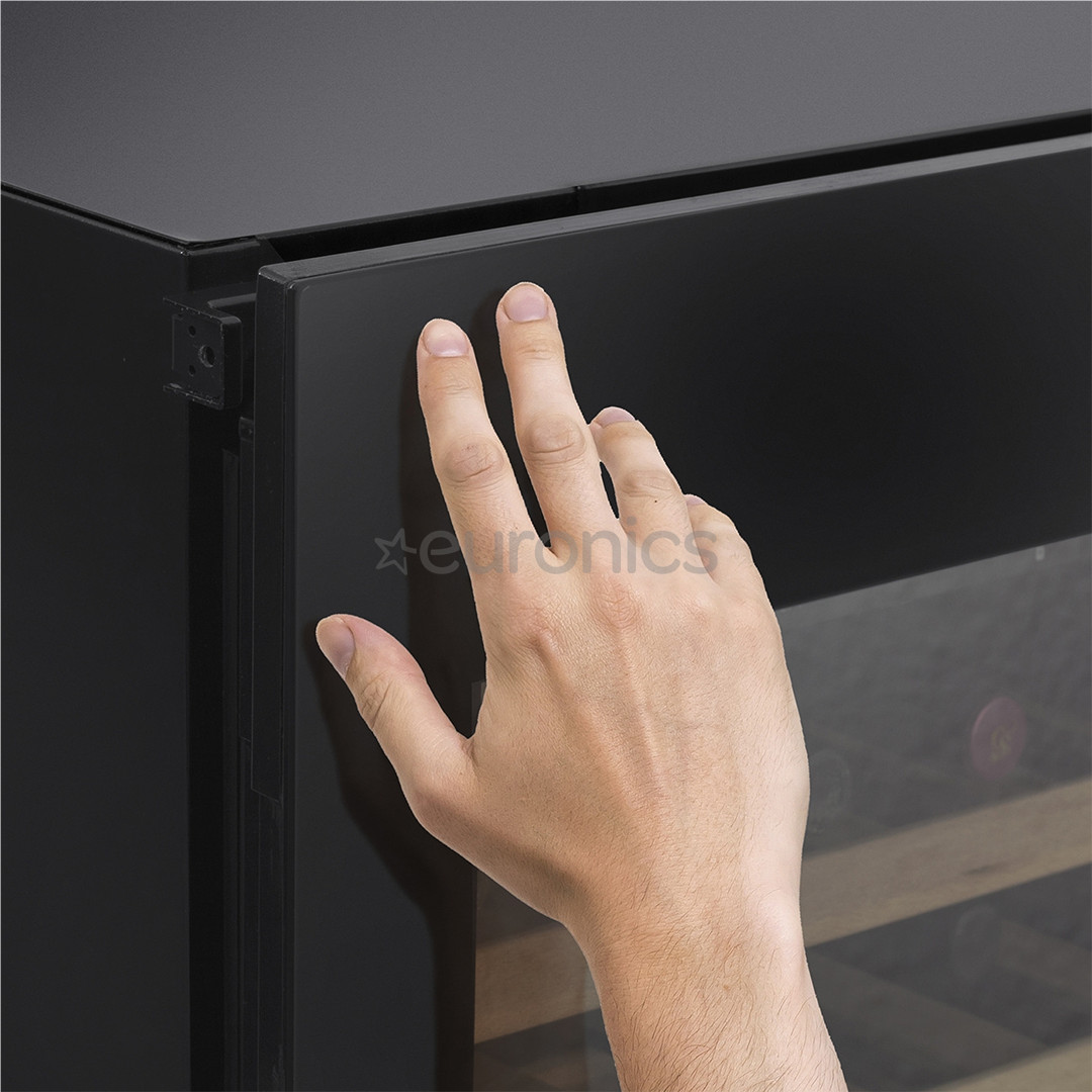 Caso WineDeluxe E 18, 18 бутылок, высота 46 см, черный - Интегрируемый винный шкаф