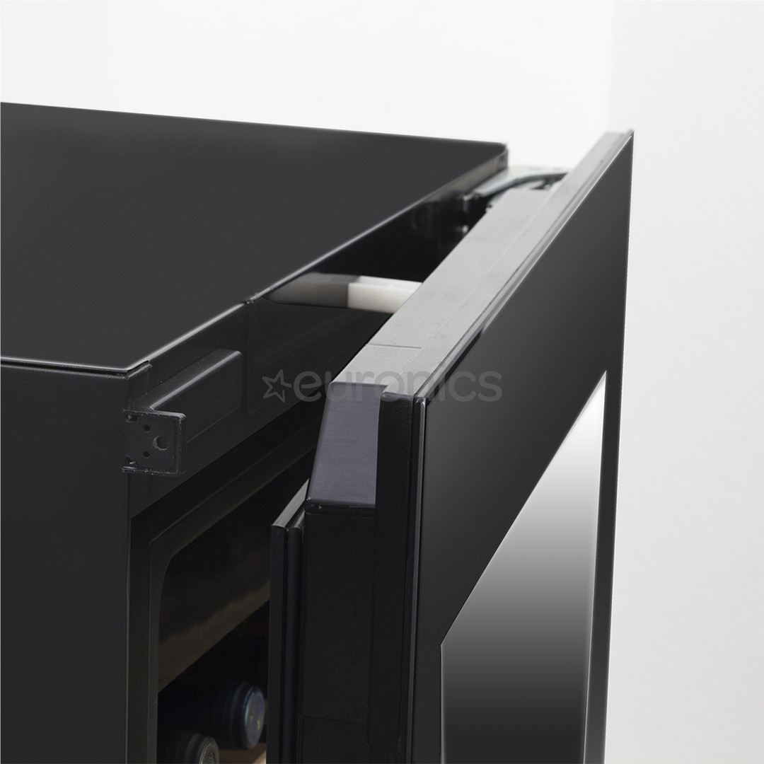 Caso WineDeluxe E 18, 18 бутылок, высота 46 см, черный - Интегрируемый винный шкаф