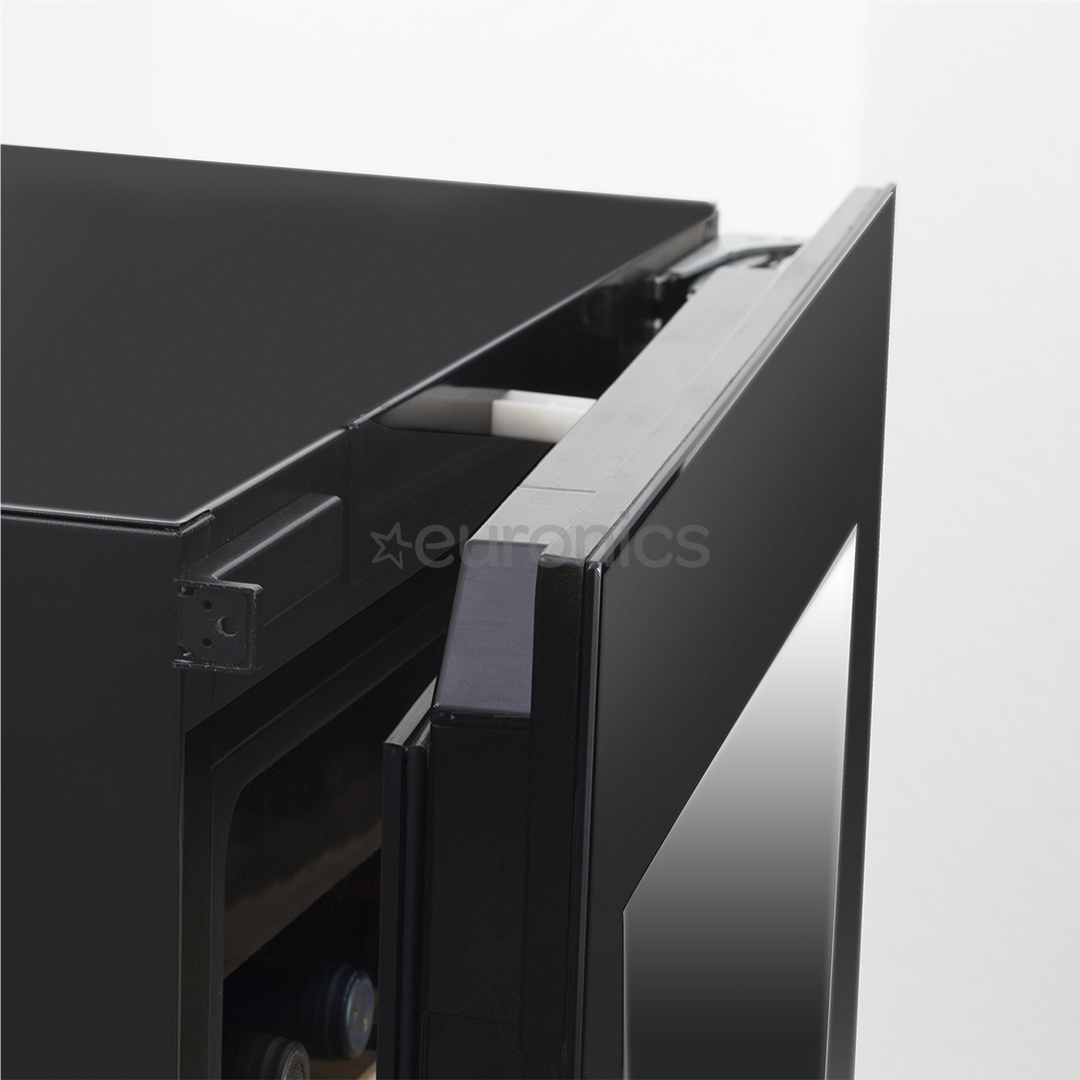 Caso WineDeluxe E 18, 18 bottles, height 46 cm, black - Built-in wine cooler