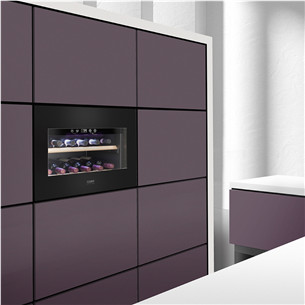 Caso WineDeluxe E 18, 18 бутылок, высота 46 см, черный - Интегрируемый винный шкаф