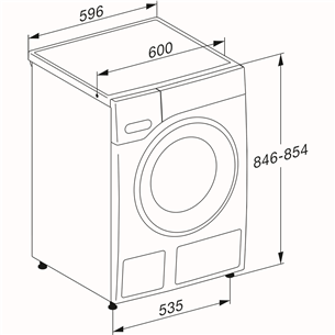 Miele W1 Active, 8 kg, depth 64.3 cm, 1400 rpm - Front load washing machine