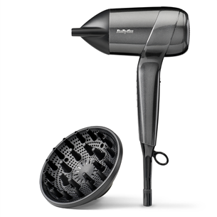 BaByliss Titanium Shine, 1600 W, pelēka - Matu fēns D6200DE