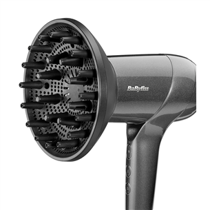 BaByliss Titanium Shine, 1600 W, pelēka - Matu fēns