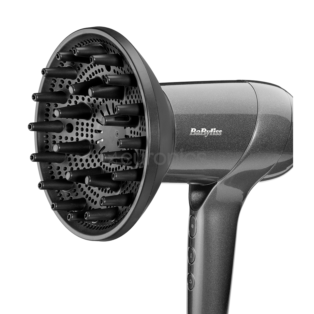 BaByliss Titanium Shine, 1600 W, pelēka - Matu fēns