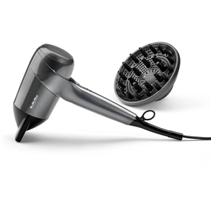 BaByliss Titanium Shine, 1600 W, pelēka - Matu fēns