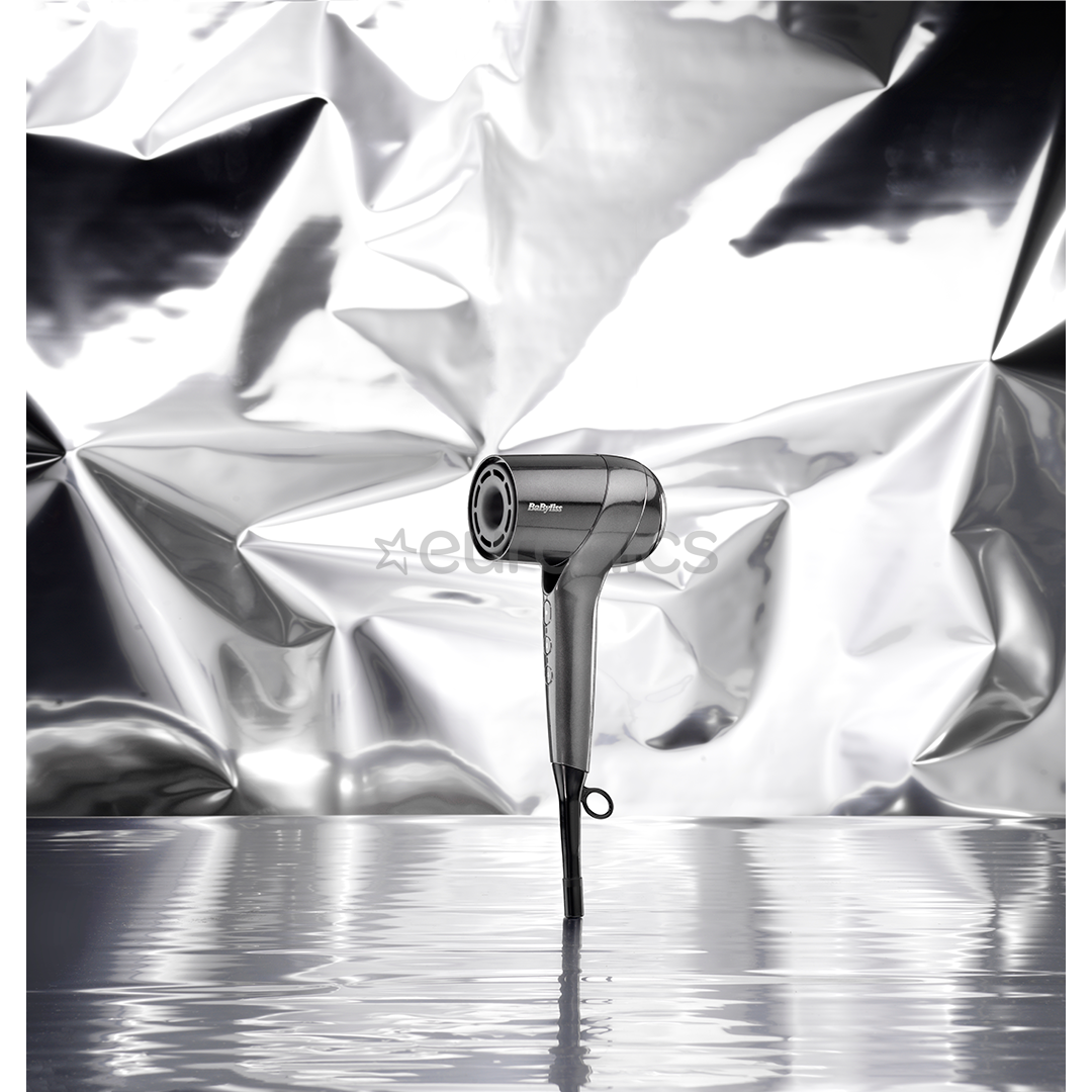 BaByliss Titanium Shine, 1600 W, pelēka - Matu fēns