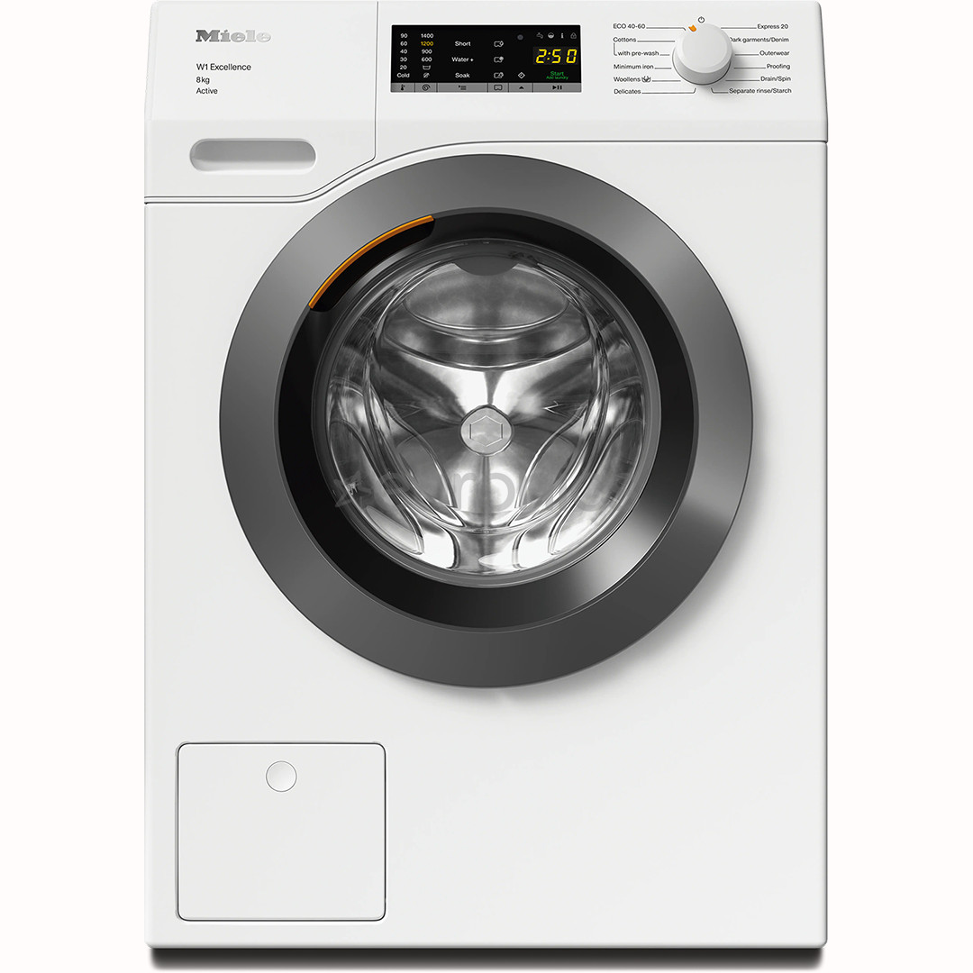 Miele W1 Excellence Active, 8 kg, dziļums 60 cm, 1400 apgr/min. - Veļas mazgājamā mašīna ar priekšējo ielādi
