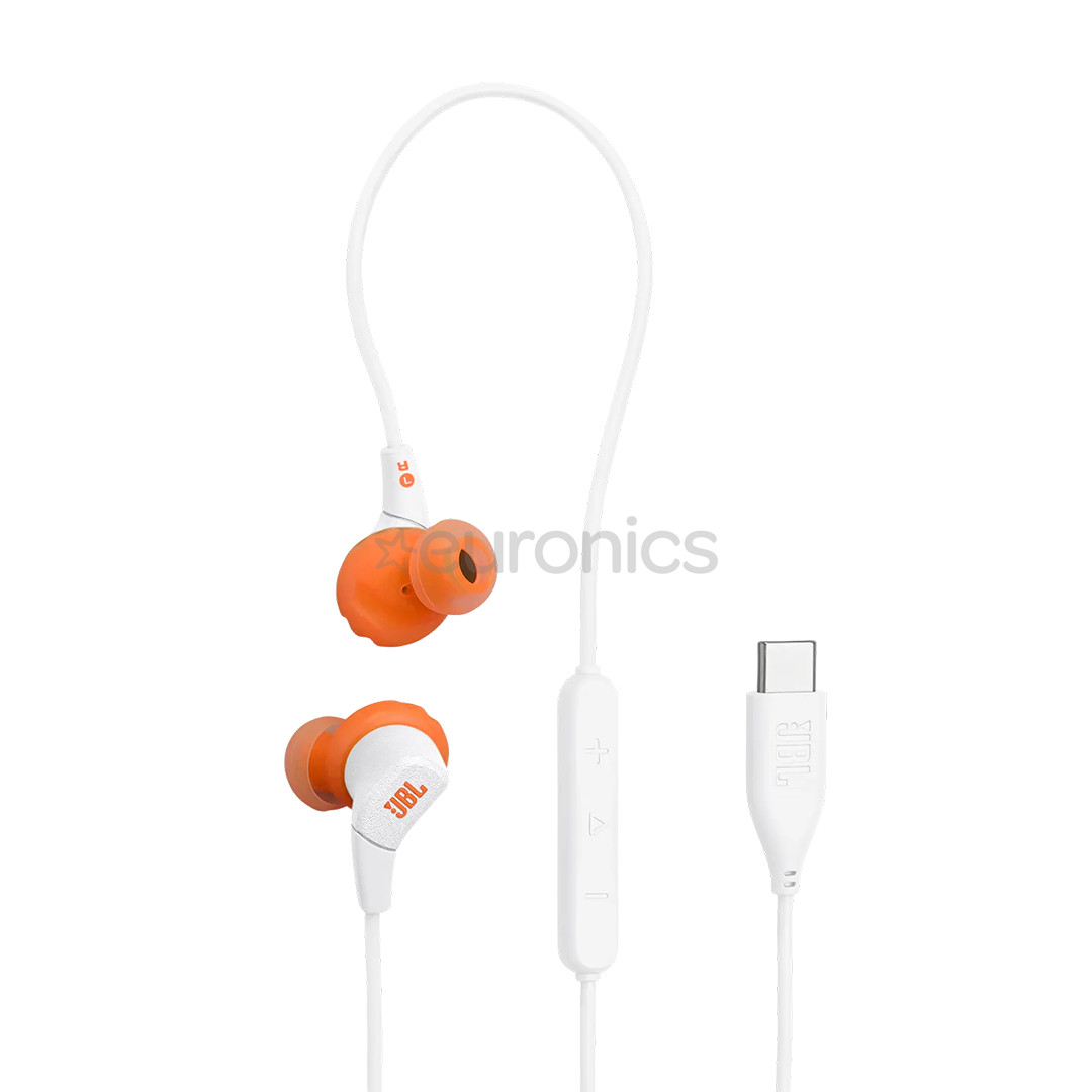 JBL Endurance Run 3, USB-C, balta - Sporta austiņas