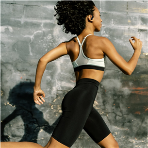 JBL Endurance Peak 4, melna / pelēka - Bezvadu sporta austiņas