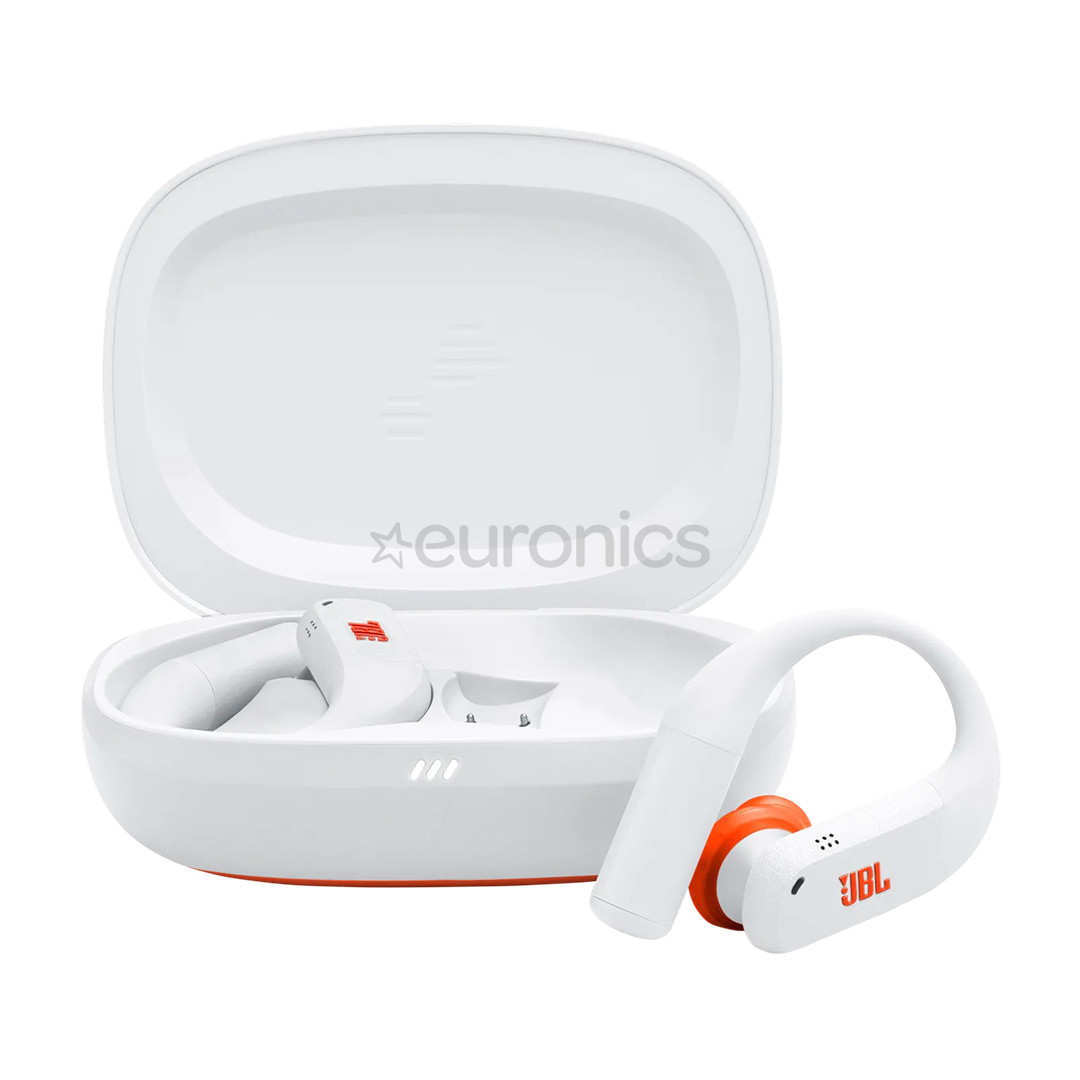 JBL Endurance Peak 4, balta - Bezvadu sporta austiņas