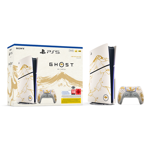 Sony PlayStation 5 Slim Ghost of Yotei Limited Edition, balta / zelta - Spēļu konsole 711719599470