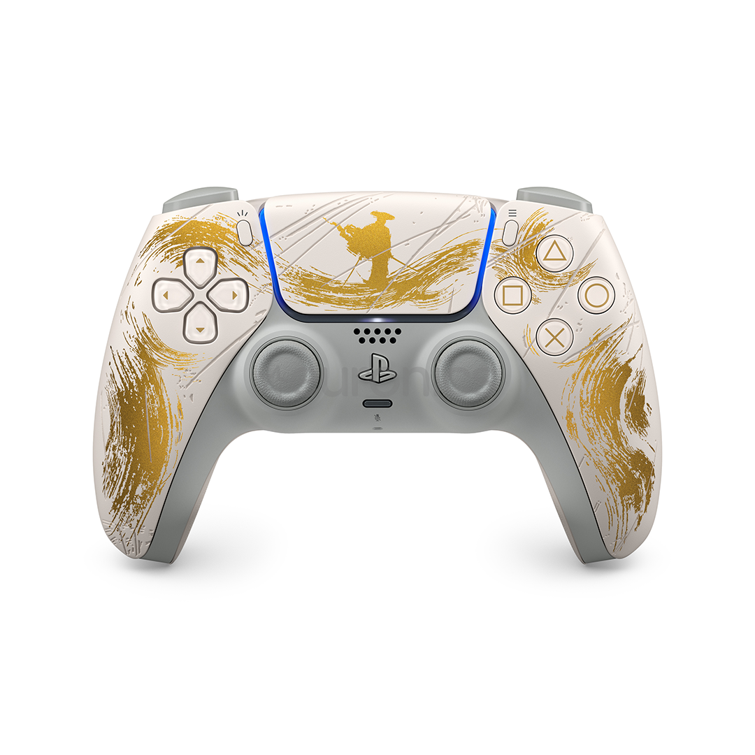 Sony DualSense Ghost of Yotei Limited Edition, PlayStation 5, balta / zelta - Bezvadu kontrolieris