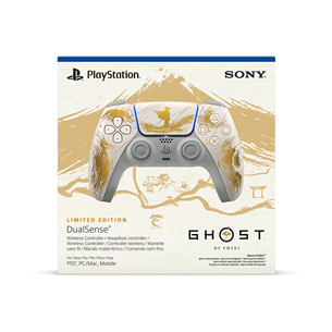 Sony DualSense Ghost of Yotei Limited Edition, PlayStation 5, balta / zelta - Bezvadu kontrolieris